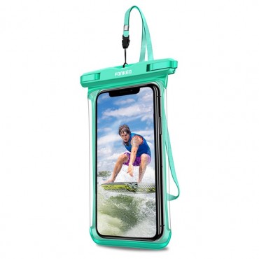 Vízálló telefon tok "Deep Diver" - legmagasabb IPX8 vízállósággal 30 méter mélységig fotózáshoz és videózáshoz a víz alatt zsinórral - zöld Vízálló telefon tok "Deep Diver" - legmagasabb IPX8 vízállósággal 30 méter mélységig fotózáshoz és videózáshoz a víz alatt zsinórral - zöld