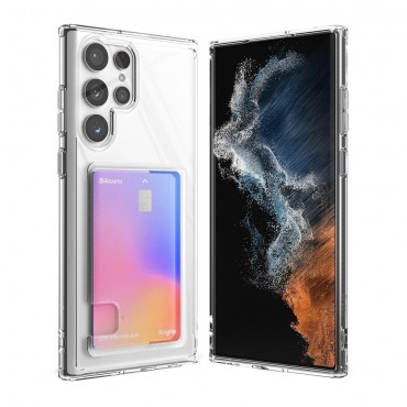 Tok Ringke "Fusion Card" Samsung Galaxy S22 Ultra készülékekhez - clear