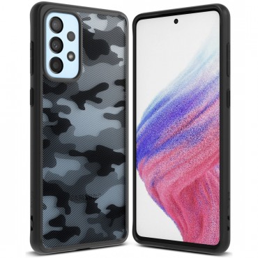 Tok Ringke "Fusion Matte" Samsung Galaxy A73 5G készülékekhez - camo black