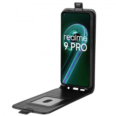 Nyitható tok "Flip" Realme 9 5G / 9 Pro készülékekhez - fekete