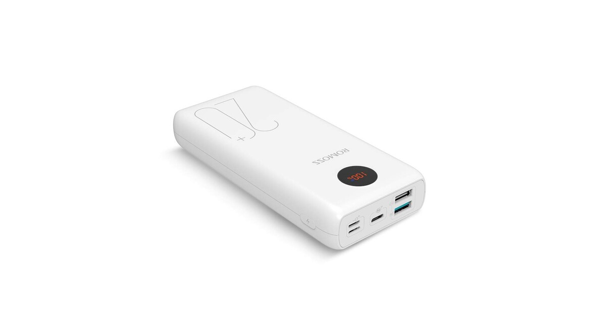 Power bank "FitCharge" hordozható akkumulátor PD, QC 3.0