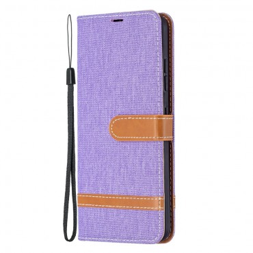 Nyitható tok "Jeans" Nokia 1.4 készülékekhez - lila