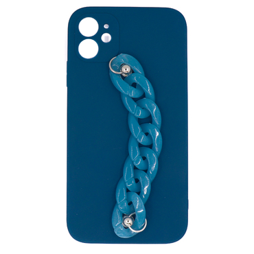 Szilikon tok "Blue" karkötővel könnyebb hordozáshoz iPhone 11 Pro készülékekhez