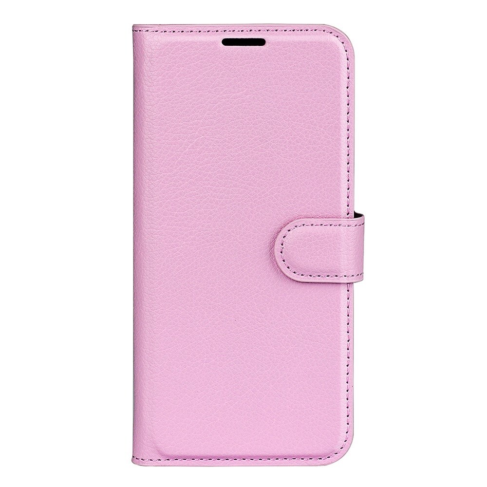 Nyitható tok "Litchi" Xiaomi Redmi 10C készülékekhez - rózsaszín