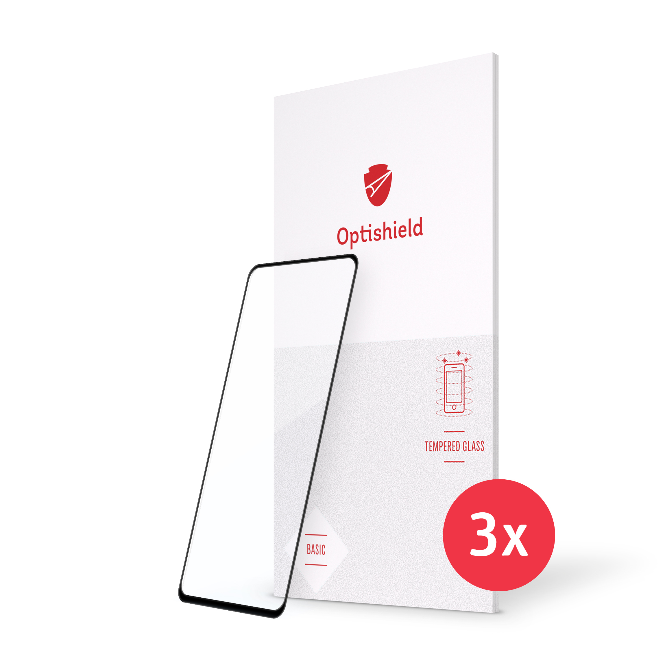3-Pack Optishield üvegfólia Realme 9 5G / 9 Pro készülékekhez