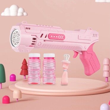 Szappanbuborék pisztoly "Bubble Beam" LED és hang effektusokkal - rózsaszín