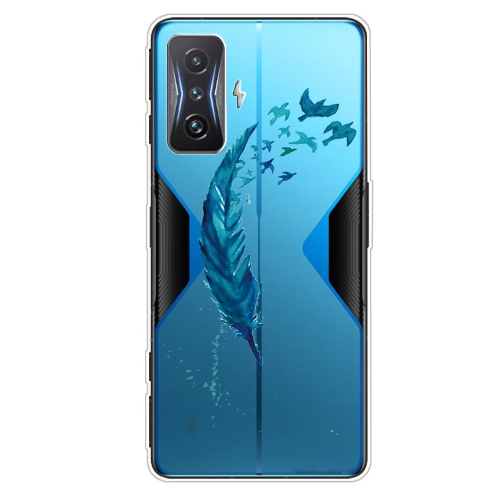 TPU gél tok "Blue Feather" Xiaomi Poco F4 GT készülékekhez