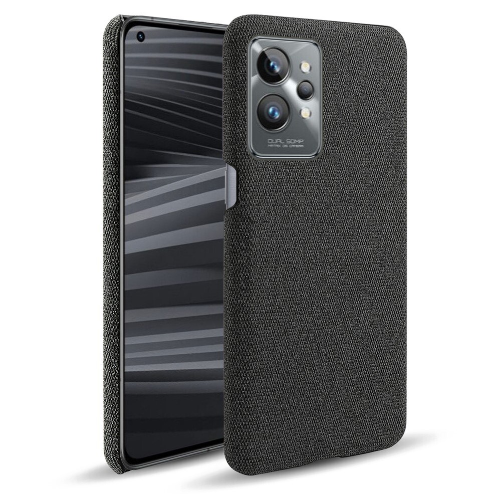 Hibrid TPU gél tok "Cloth" Realme GT 2 Pro készülékekhez - fekete