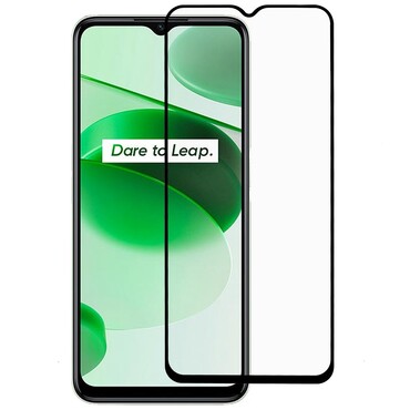 Prémium 3D Full Body üvegfólia Realme C35 készülékekhez - fekete Prémium 3D Full Body üvegfólia Realme C35 készülékekhez - fekete