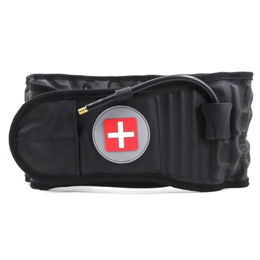 Dekompessziós hátgerinc öv "Lumbalis" - derék trakciós öv a hátfájás enyhítésére - fekete