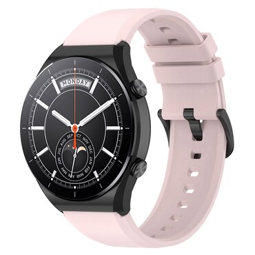 Szilikon óraszíj "Classic" Xiaomi Watch S1 / S1 Active órákhoz - rózsaszín