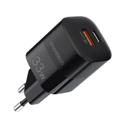Fali töltő adapter "Choetech Fast" 20W - fali töltő adapter USB és USB-C bemenettel QC3.0 és PD gyorstöltési standarddal - fekete