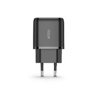 Fali töltő adapter "Tech-Protect" 20W - fali töltő adapter USB és USB-C bemenettel QC3.0 és PD gyorstöltési standarddal - fekete
