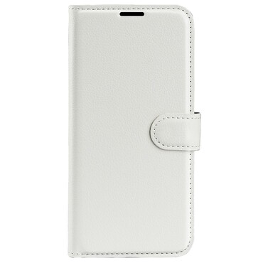 Nyitható tok "Litchi" Xiaomi Poco F4 készülékekhez- fehér