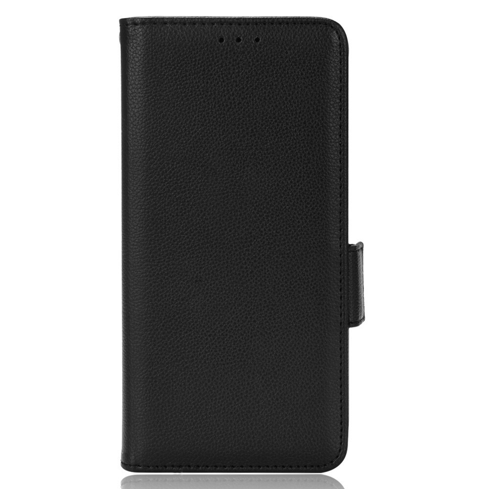 Nyitható tok "Litchi" Xiaomi Poco C40 készülékekhez - fekete