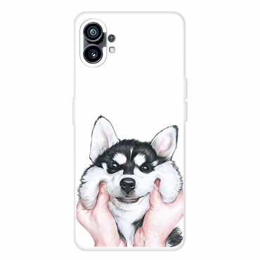 TPU gél tok "Cute Dog" Nothing Phone (1) készülékekhez