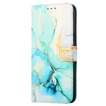 Nyitható tok "Marble" Nothing Phone (1) készülékekhez - kék