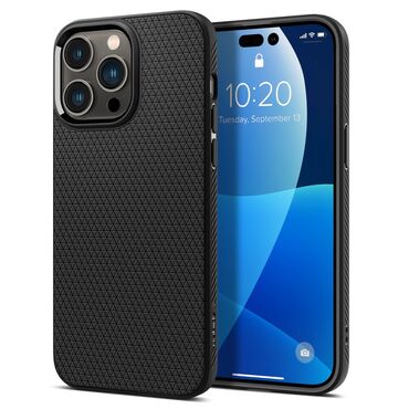 Tok Spigen "Liquid Air" iPhone 14 Pro készülékekhez - matte black