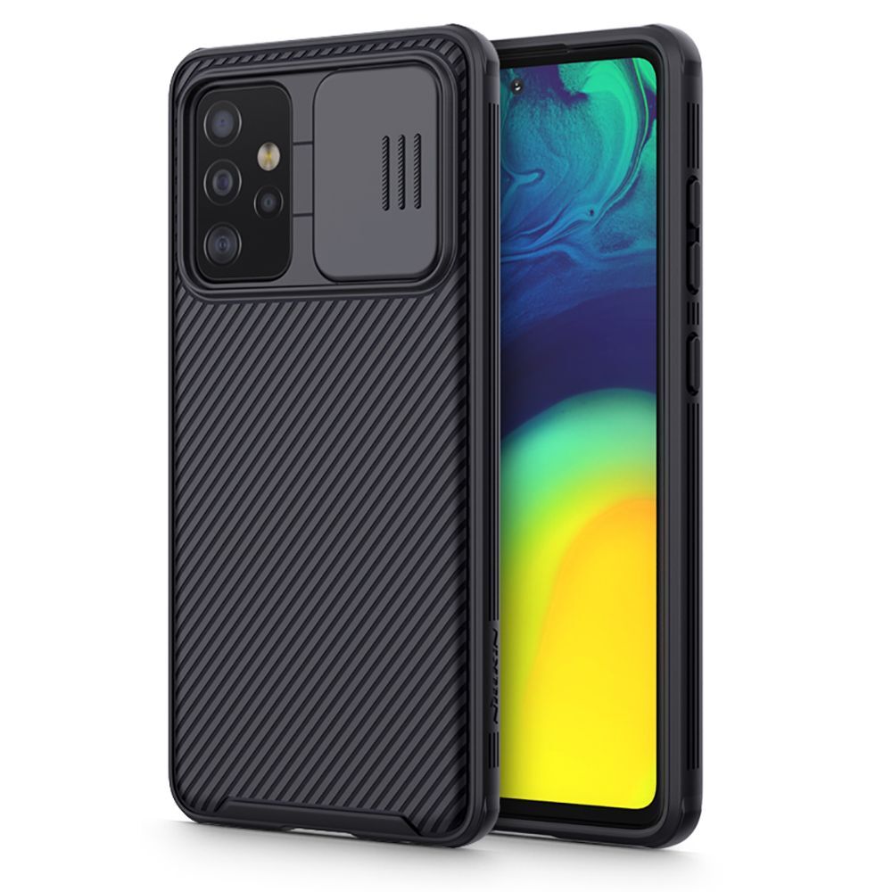 Prémium kemény tok Nillkin "CamShield Pro" Samsung Galaxy A52 / Galaxy A52 5G / Galaxy A52s 5G készülékekhez - fekete