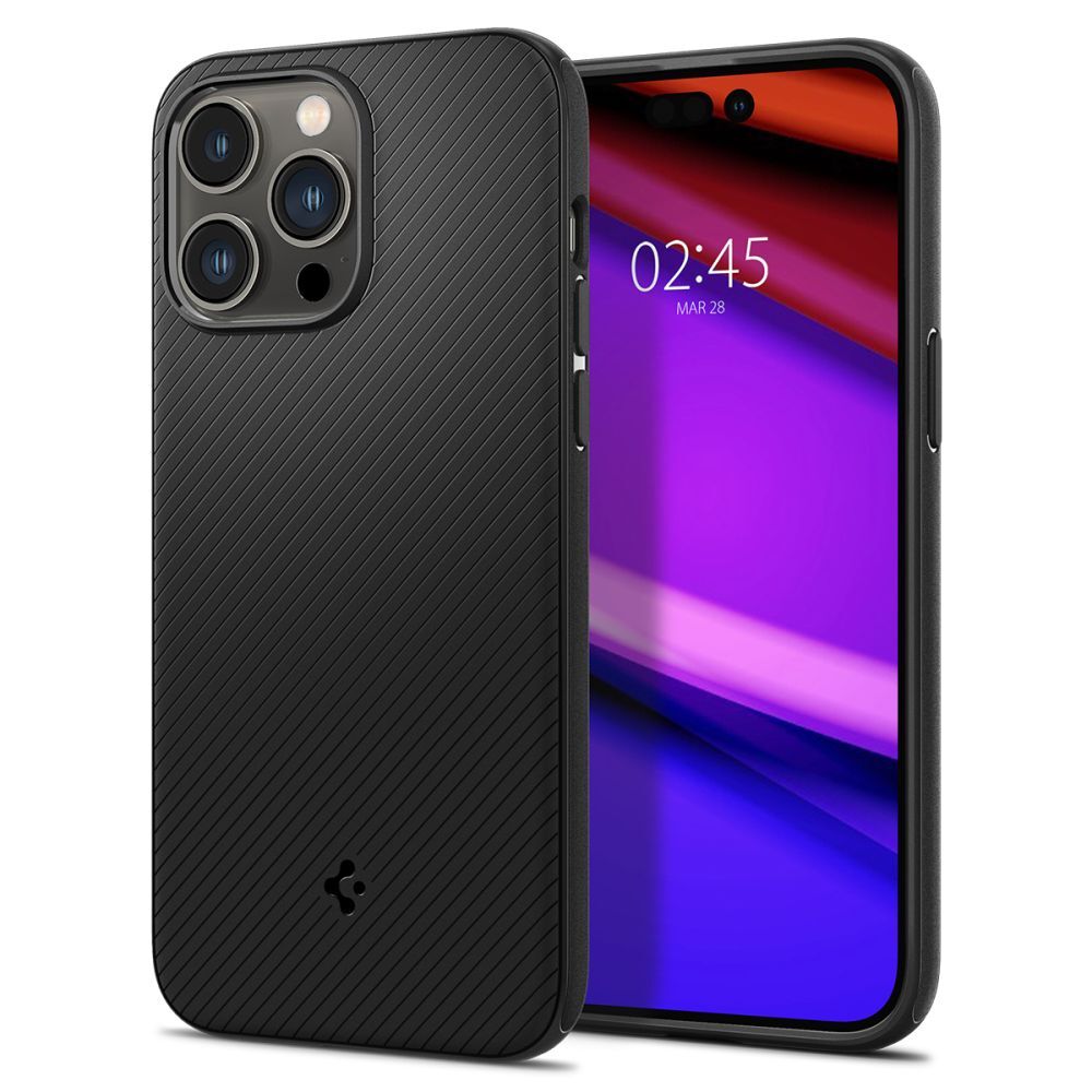 Tok Spigen "Mag Armor" mágnessel vezeték nélküli MagSafe töltéshez iPhone 14 Pro készülékekhez - matte black