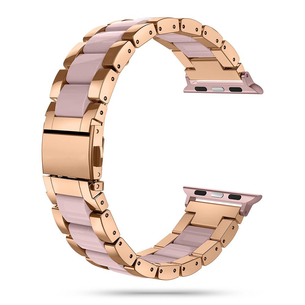 Fém óraszíj "Modern" Apple Watch 8 / 7 41mm, SE / 6 / 5 / 4 40mm in 3 / 2 / 1 38mm órákhoz - pearl