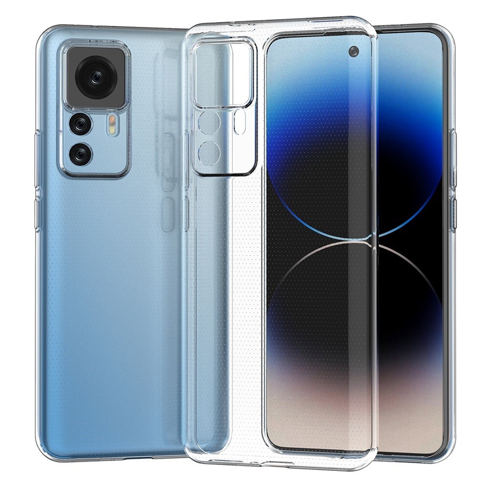 TPU gél tok Xiaomi 12T / 12T Pro készülékekhez - átlátszó