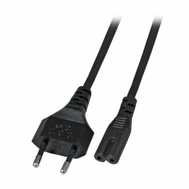 Tápkábel "Bipolar" EFB bipoláris tápkábel C7 - 220V - 3m - fekete