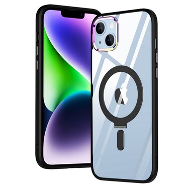 Hibrid tok "MagCase" lábbal és mágnessel vezeték nélküli MagSafe töltéshez iPhone 14 készülékekhez - fekete