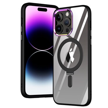 Hibrid tok "MagCase" lábbal és mágnessel vezeték nélküli MagSafe töltéshez iPhone 14 Pro Max készülékekhez - fekete