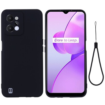 Szilikon tok Realme C31 készülékekhez - fekete