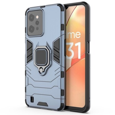 Strapabíró tok "Impact X Ring" Realme C31 készülékekhez - kék