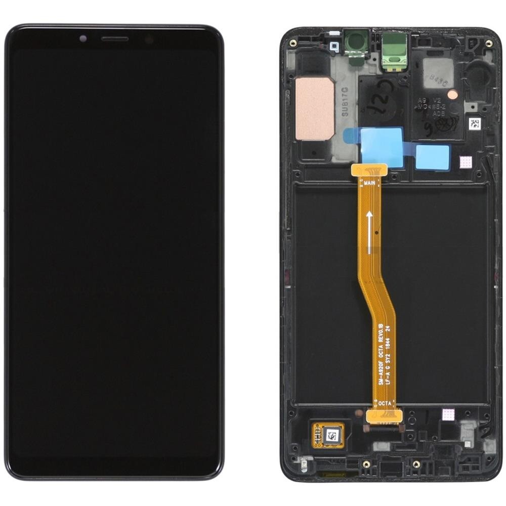 LCD kijelző Samsung Galaxy A9 2018 - fekete - OEM