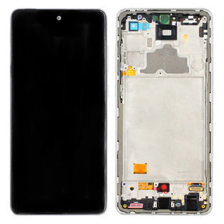 LCD kijelző Samsung Galaxy A72 - fehér - OEM