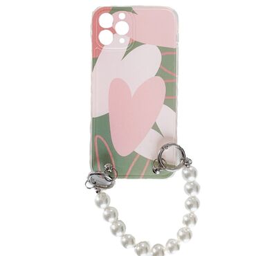 Szilikon tok "Sugar Plum" karkötővel könnyebb hordozáshoz 11 Pro készülékekhez