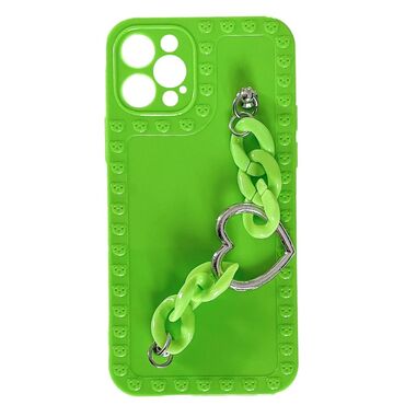 Szilikon tok "Neon Tart" karkötővel hordozáshoz iPhone 12 Pro Max készülékekhez