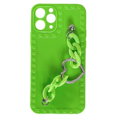 Szilikon tok "Neon Tart" karkötővel hordozáshoz iPhone 11 Pro Max készülékekhez