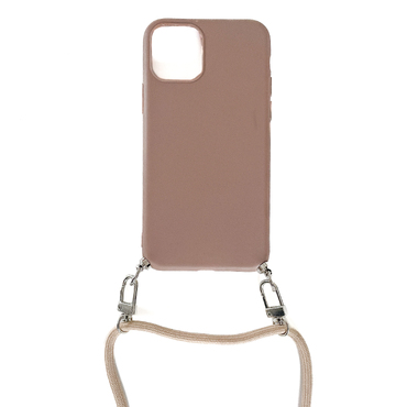 Szilikon tok "Tawny" zsinórral és karkötővel hordozáshoz iPhone 12 Pro Max készülékekhez