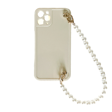 Szilikon tok "Honey Heart" karkötővel könnyebb hordozáshoz és tartóval iPhone 12 Pro Max készülékekhez