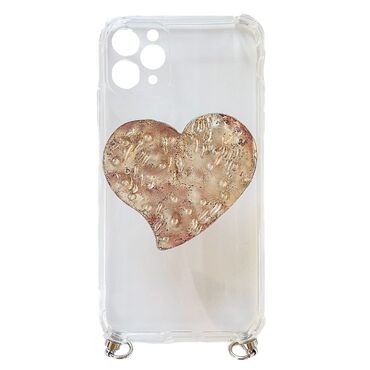 Szilikon tok "Sweet Pearl" zsinórral, karkötővel könnyebb hordozáshoz és praktikus tartóval iPhone 12 Pro Max készülékekhez