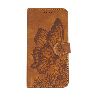 Nyitható tok műbőrből "Butterfly Gem" iPhone 12 Pro Max készülékekhez - brown
