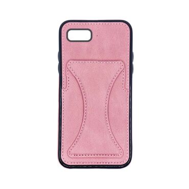 Kemény TPU tok "Layered" műbőrből iPhone SE 2020 / iPhone 8 / iPhone 7 készülékekhez - black