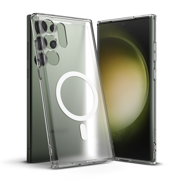 Tok Ringke "Fusion Magnetic" Samsung Galaxy S23 Ultra készülékekhez - matte clear