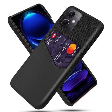 Tok "Splice Leather" Xiaomi Redmi Note 12 5G / Poco X5 5G készülékekhez - fekete