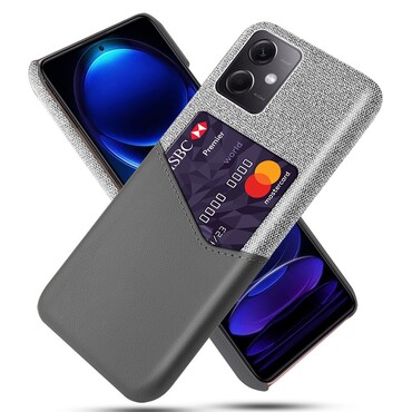 Tok "Splice Leather" Xiaomi Redmi Note 12 5G / Poco X5 5G készülékekhez - szürke