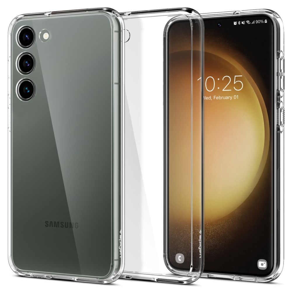 Tok Spigen "Ultra Hybrid" Samsung Galaxy S23 készülékekhez - crystal clear