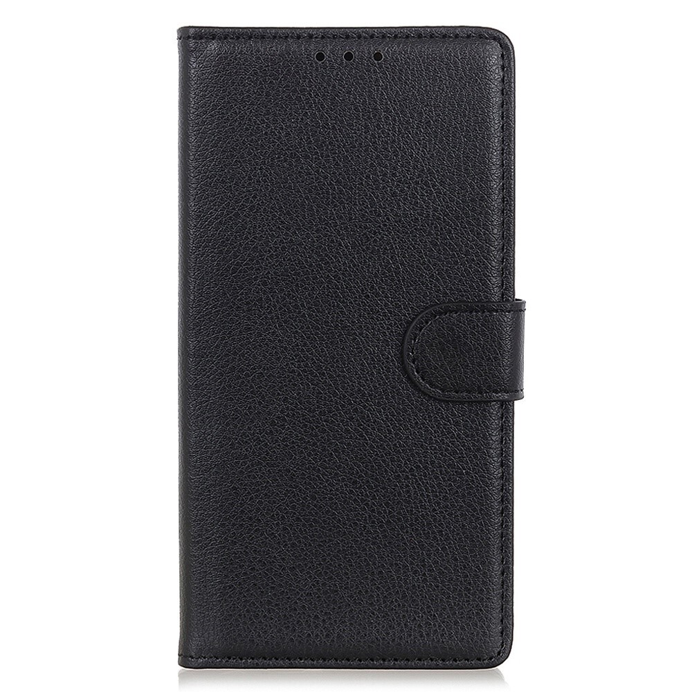 Nyitható tok "Litchi" Xiaomi 13 Lite készülékekhez - fekete