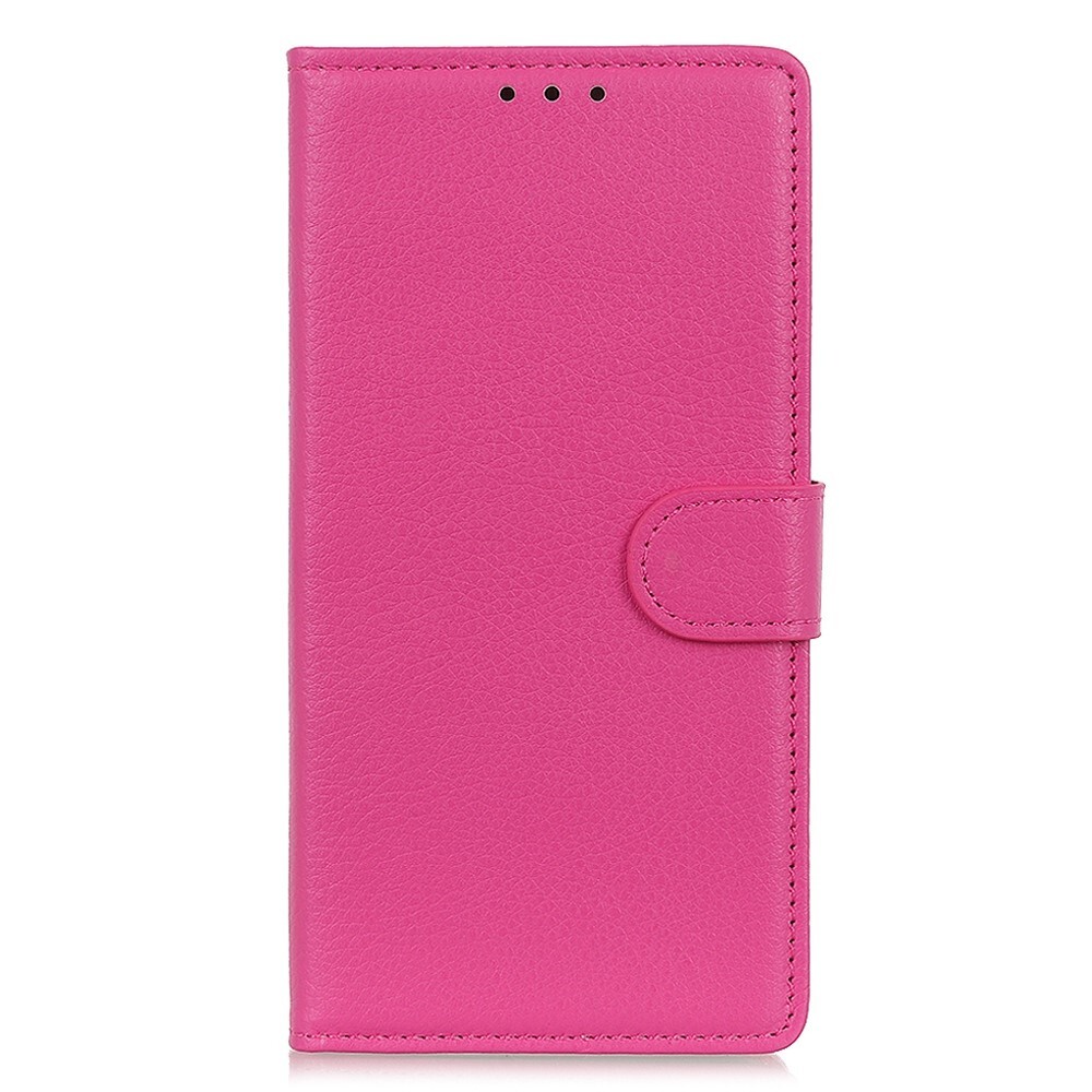 Nyitható tok "Litchi" Xiaomi 13 Lite készülékekhez - rózsaszín