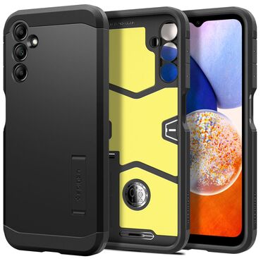 Tok Spigen "Tough Armor" Samsung Galaxy A14 4G / A14 5G készülékekhez - black Tok Spigen "Tough Armor" Samsung Galaxy A14 4G / A14 5G készülékekhez - black