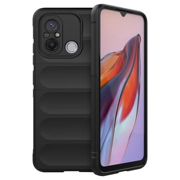 Strapabíró tok "Waves" Xiaomi Redmi 12C készülékekhez - fekete