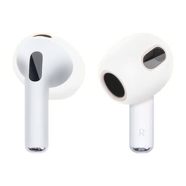Szilikon tok AirPods 3 fülhallgatókhoz - fehér